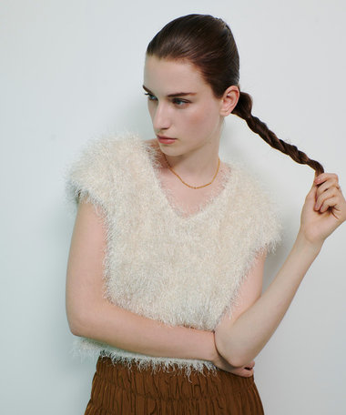 アルアバイル　ドライシャギープルオーバーアイボリー ドライシャギープルオーバー|allureville OFFICIAL SITE