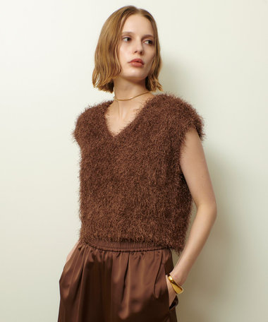 ドライシャギープルオーバー