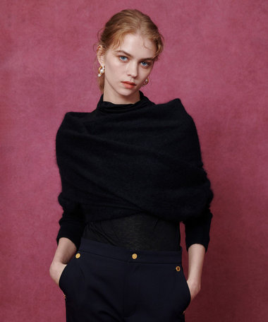 【LOULOU WILLOUGHBY】クロスアームニット