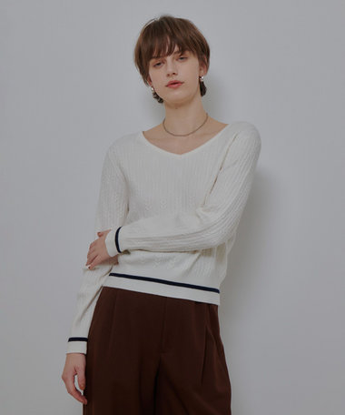 Nit alcove ホワイト　トップス トップス|商品一覧｜allureville OFFICIAL SITE / ONLINE SHOP