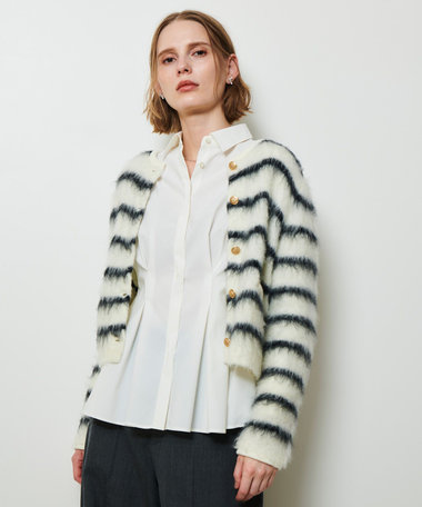 シャギーニットカーディガン