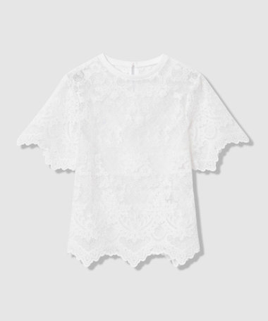 【LOULOU WILLOUGHBY】オーガンスカラＴシャツ