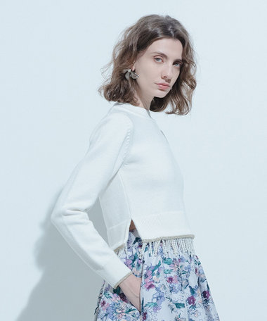 【LOULOU WILLOUGHBY】パールフリンジフェザープルオーバー