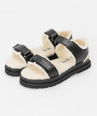 【HEWN(ヒューン)】 HOOK AND LOOP W－SOLE, ブラック (95), 36