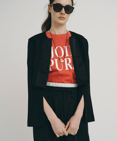 ノーカラーボレロジャケット