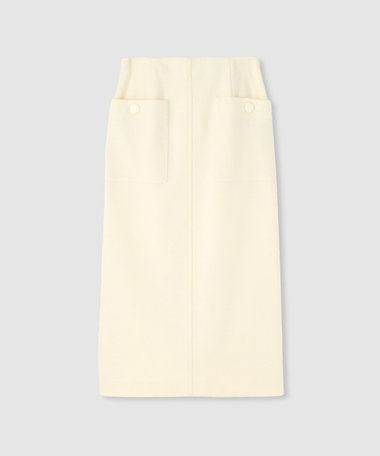 ◇カラーメルトン釦付タイトスカート|allureville OFFICIAL SITE