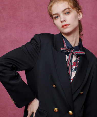 【新品/未使用】LOULOU WILOUGHBY/ダブルテーラードジャコット 新品/未使用】LOULOU WILOUGHBY/ダブルテーラードジャコット