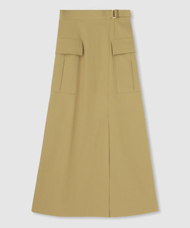 ツイルストレッチサファリスカート