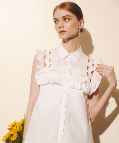 【LOULOU WILLOUGHBY】フランジェンテブラウス