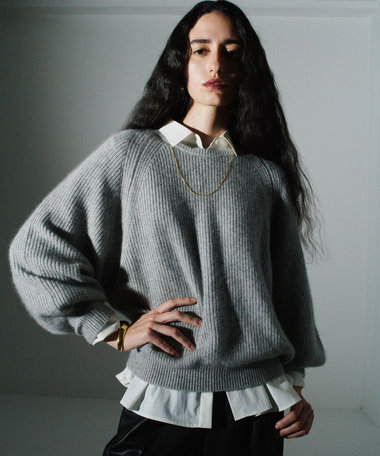 片畦プルオーバー