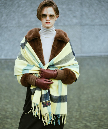 【TWEEDMILL(ツィードミル)】 LAMBS WOOL STOLE