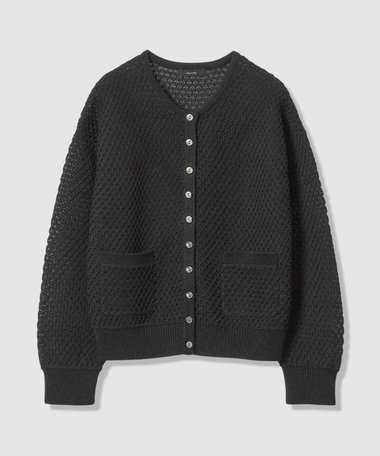 透かし編みカーディガン