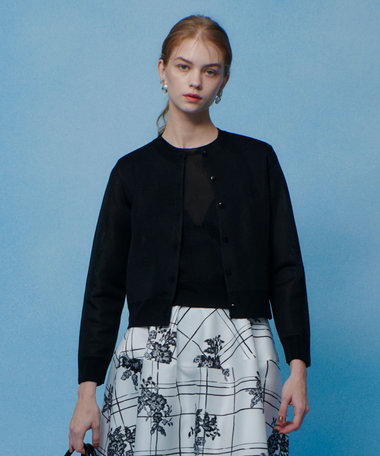 【LOULOU WILLOUGHBY】シアージャガードカーディガン