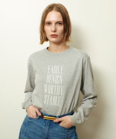 フロッキーナローフォントロゴロングTシャツ