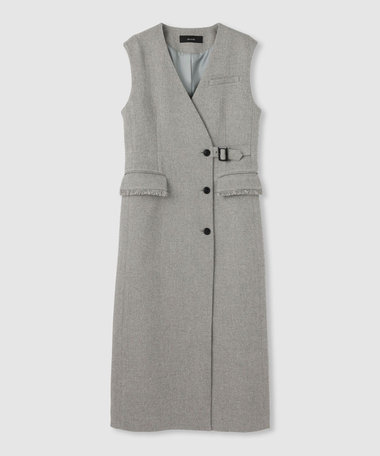 allureville ロングワンピース サイズ2 新品タグ付き　グレー allureville アルアバイル レディース ワンピース サイズ：2(M位
