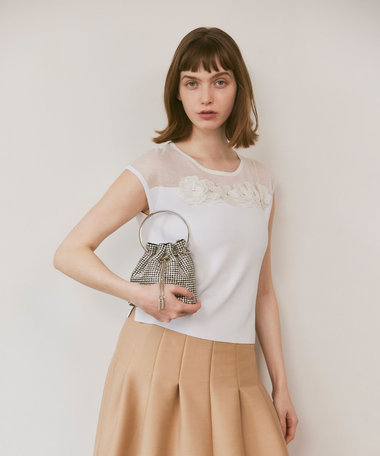 LOULOU WILLOUGHBY】デコルテデコレートプルオーバー
