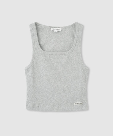 【SPORTY&RICH(スポーティーアンドリッチ)】LOGO RIBBED BABY TANK