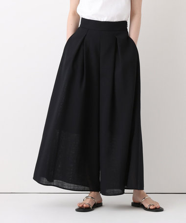 カラミフレアースカートパンツ