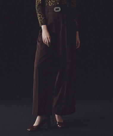 【LOULOU WILLOUGHBY】ビジューバックルパンツ