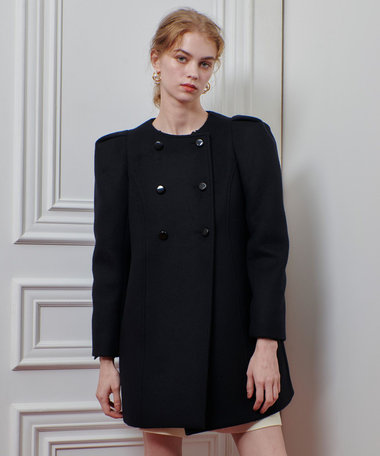 【LOULOU WILLOUGHBY】シャルムビーバーパワショルコート