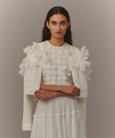 【LOULOU WILLOUGHBY】ペタルパピヨンカーディガン