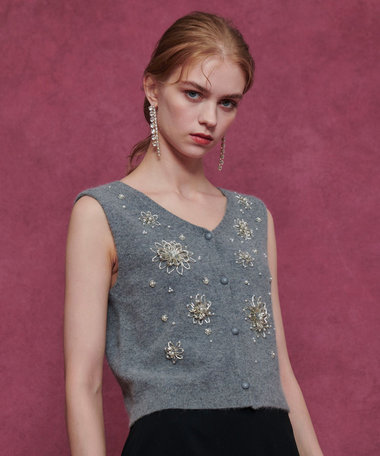 LOULOU WILLOUGHBY】ビーズフラワージレ|allureville OFFICIAL SITE