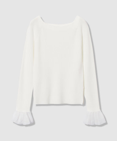 ２WAYネックフリルカフプルオーバー