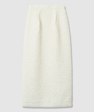 allurevilleアルアバイル　ジャガードスカート　オフホワイト allureville（アルアバイル） スカート カットジャガードスカート