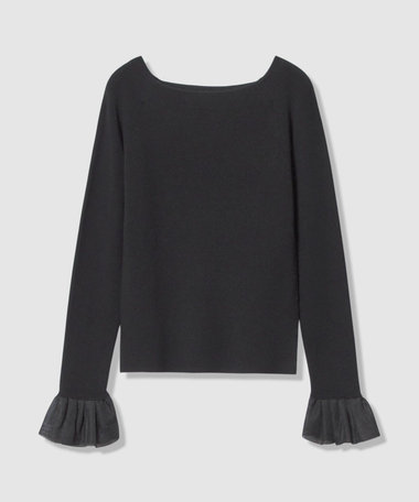 ２WAYネックフリルカフプルオーバー