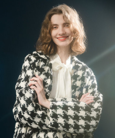 【LOULOU WILLOUGHBY】ロービング千鳥ロングコート