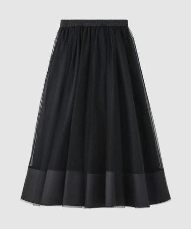 【LOULOU WILLOUGHBY】チュールレイヤードスカート