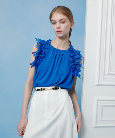 【LOULOU WILLOUGHBY】ルルウィルビー レースセットアップ セット LOULOU WILLOUGHBY(ルルウィルビー)2024年春夏コレクションWEB