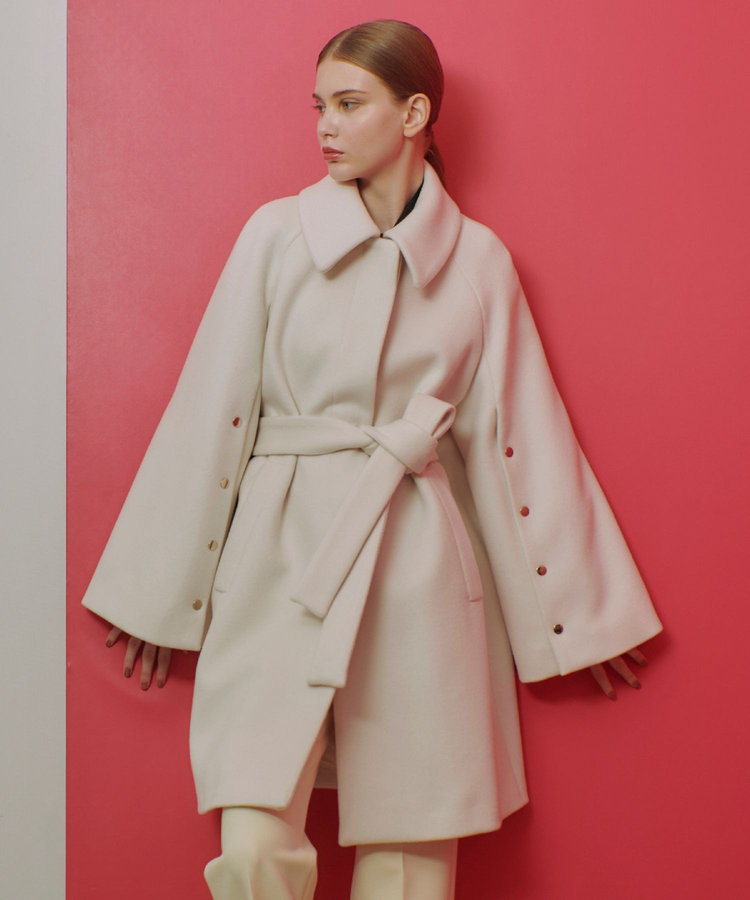 LOULOU WILLOUGHBY 【LOULOU WILLOUGHBY】シャルムビーバーステンカラーコート ライトベージュ (12)