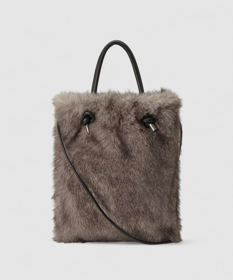 allureville ヘアリーノットトートバッグ グレージュ (15)