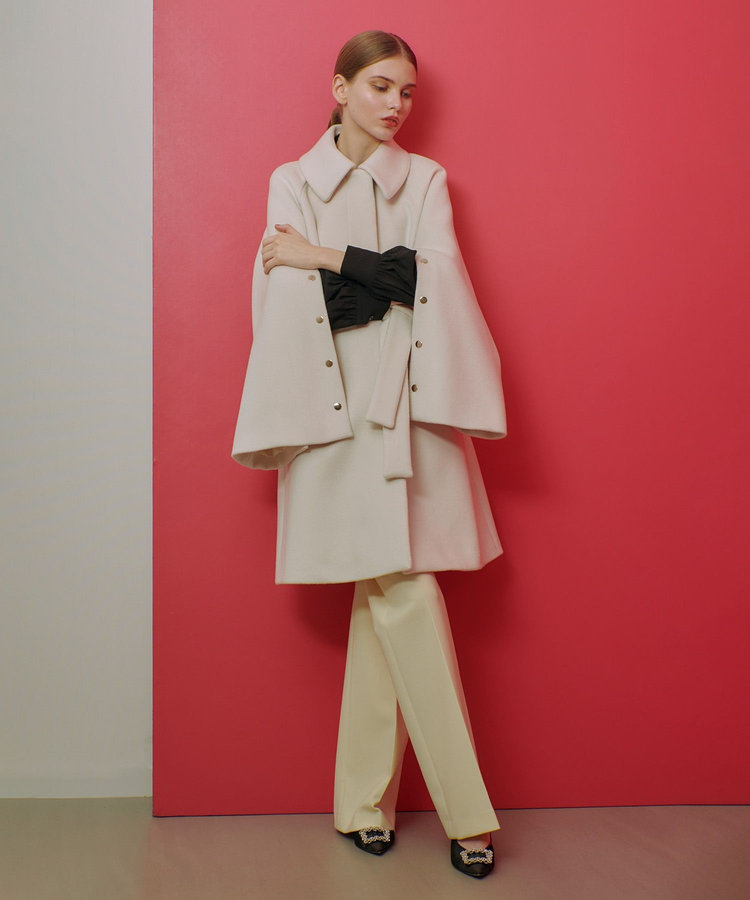 LOULOU WILLOUGHBY 【LOULOU WILLOUGHBY】シャルムビーバーステンカラーコート ライトベージュ (12)