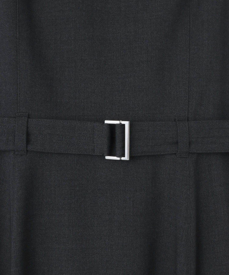 allureville イレギュラーヘムジャンパースカート チャコールグレー (94)