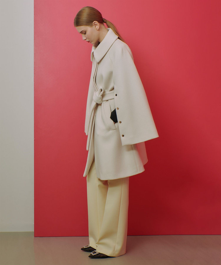 LOULOU WILLOUGHBY 【LOULOU WILLOUGHBY】シャルムビーバーステンカラーコート ライトベージュ (12)