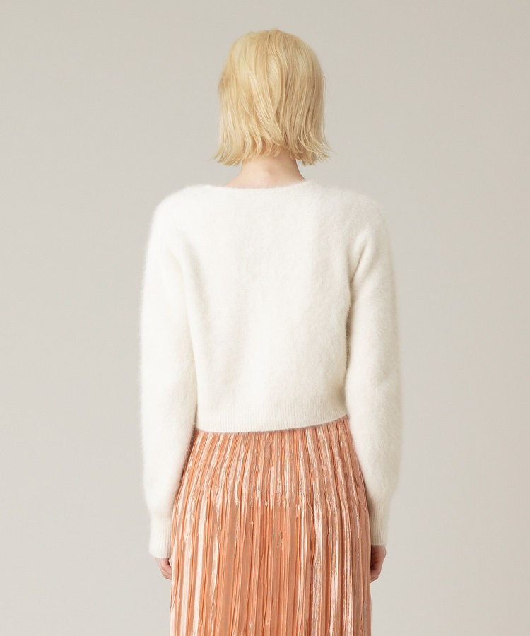 LOULOU WILLOUGHBY 【LOULOU WILLOUGHBY】クルーカーディガン オフホワイト (02)