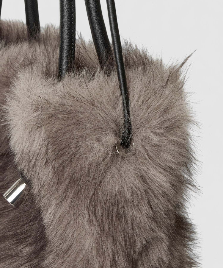 allureville ヘアリーノットトートバッグ グレージュ (15)