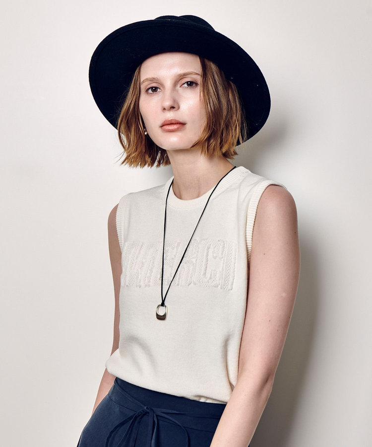 allureville フリンジＪＱロゴプルオーバー オフホワイト (02)