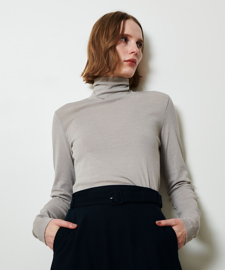 allureville シャイニーフライスプルオーバー グレージュ (15)