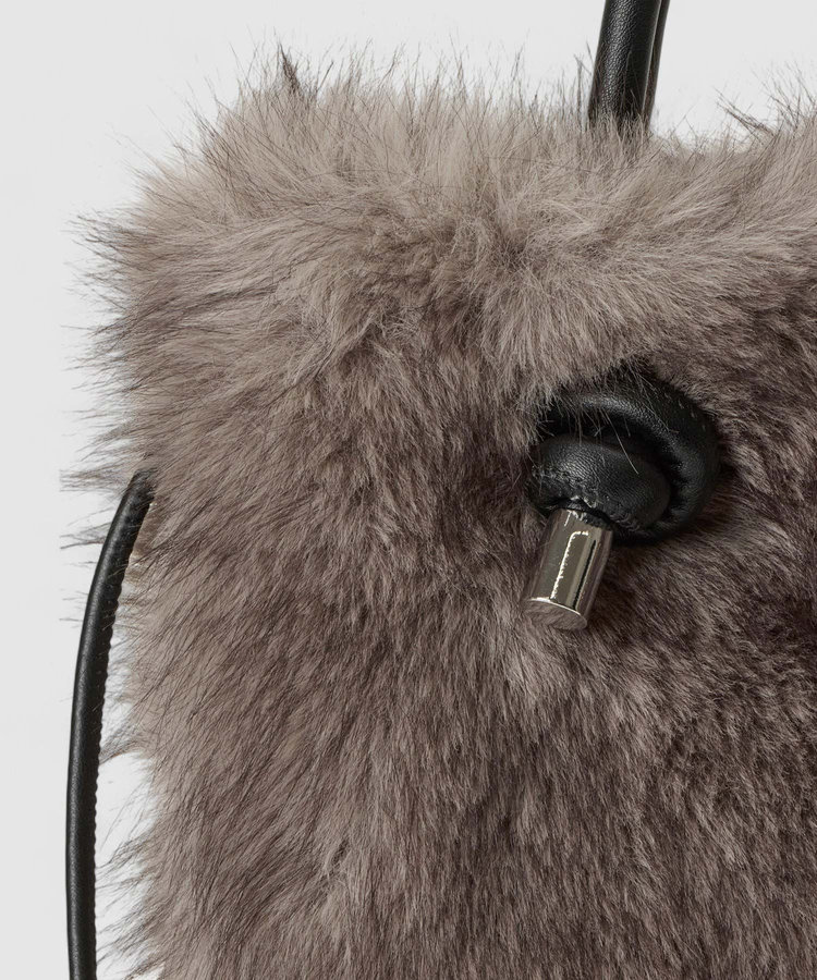 allureville ヘアリーノットトートバッグ グレージュ (15)