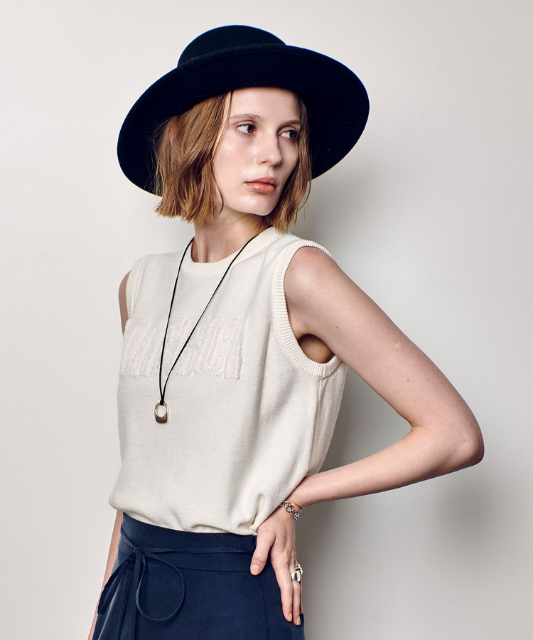 allureville フリンジＪＱロゴプルオーバー オフホワイト (02)