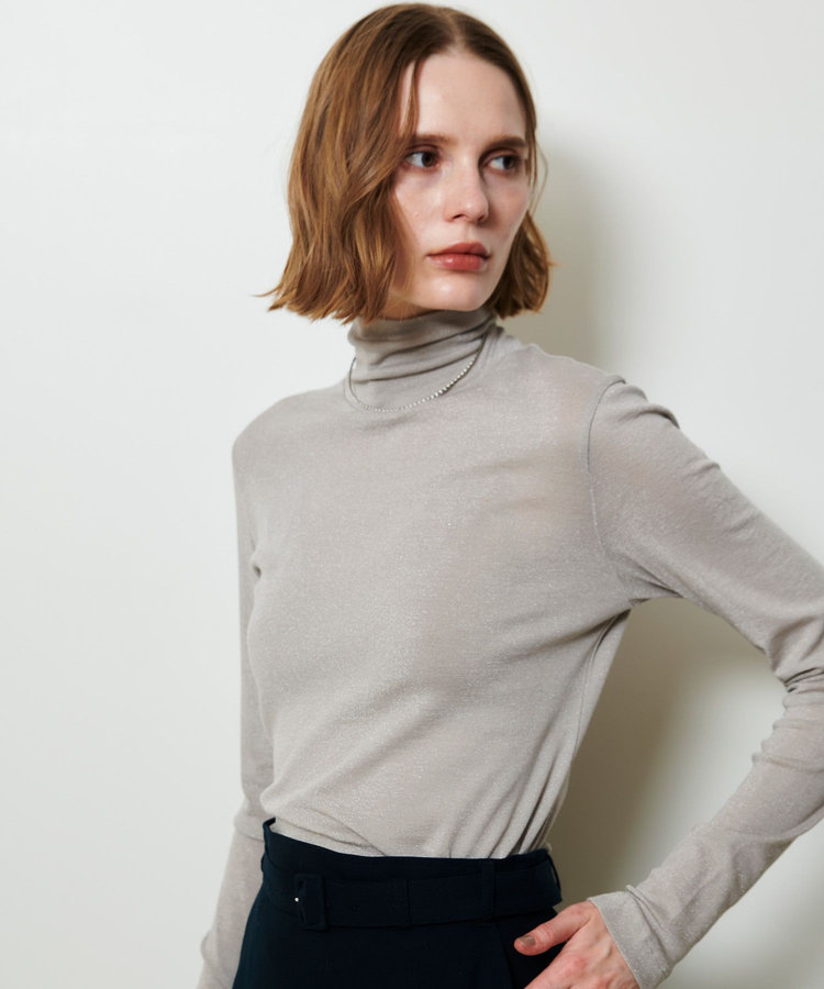 allureville シャイニーフライスプルオーバー グレージュ (15)