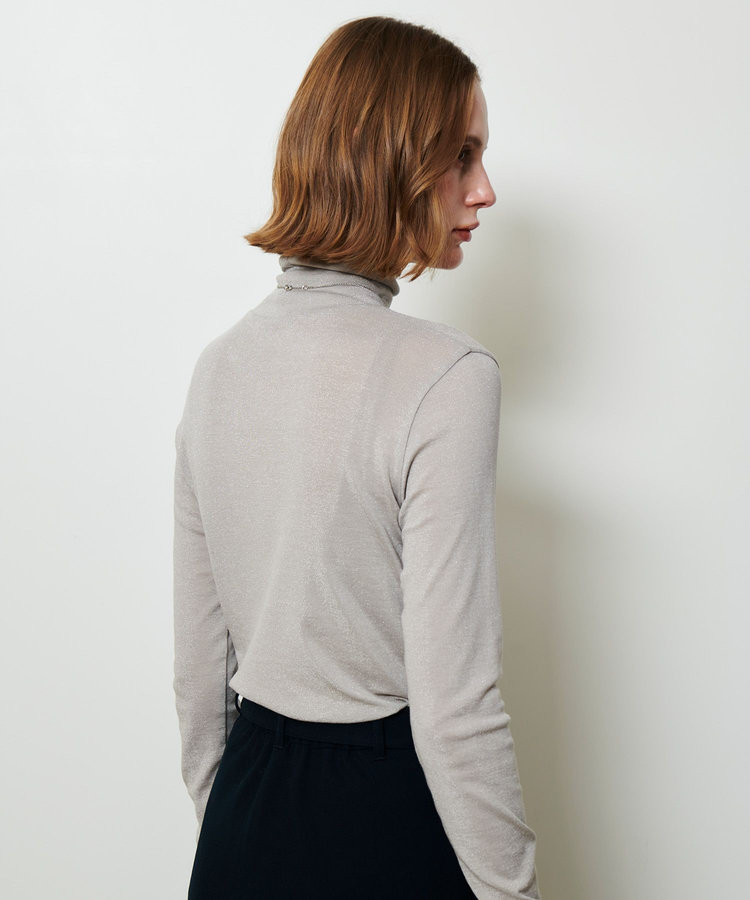 allureville シャイニーフライスプルオーバー グレージュ (15)