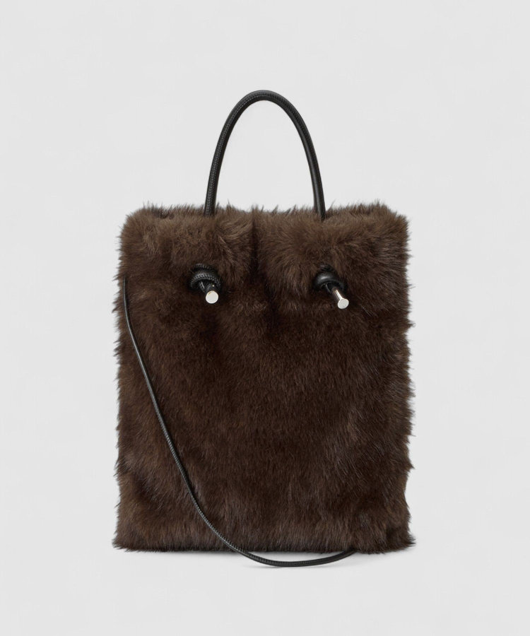 allureville ヘアリーノットトートバッグ ブラウン (81)