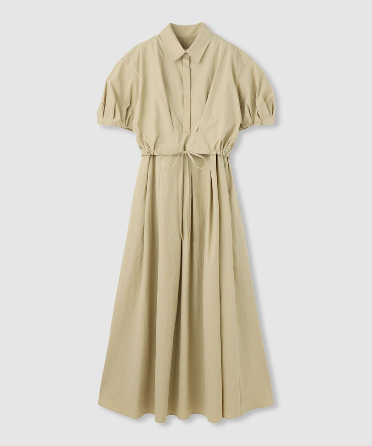 allureville ドロストシャツワンピース ベージュ (11)