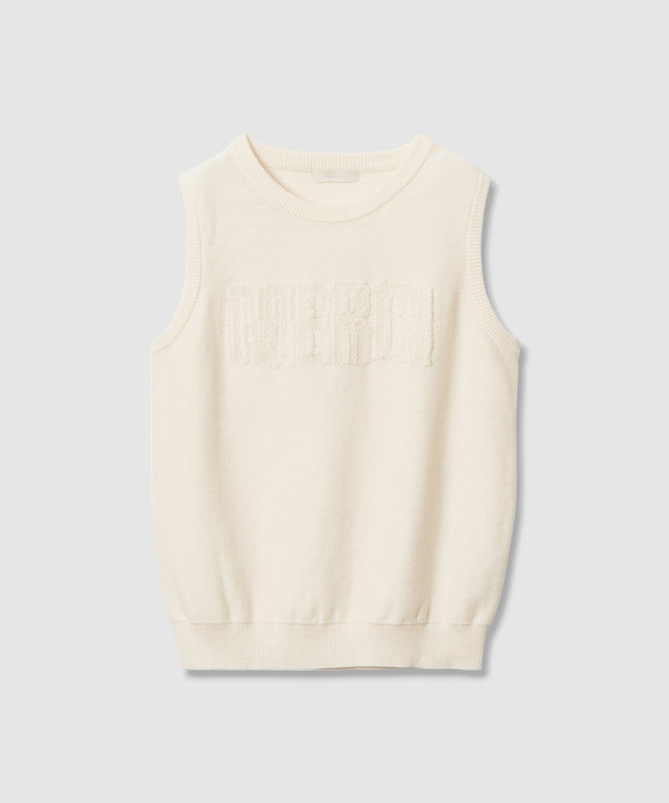 allureville フリンジＪＱロゴプルオーバー オフホワイト (02)