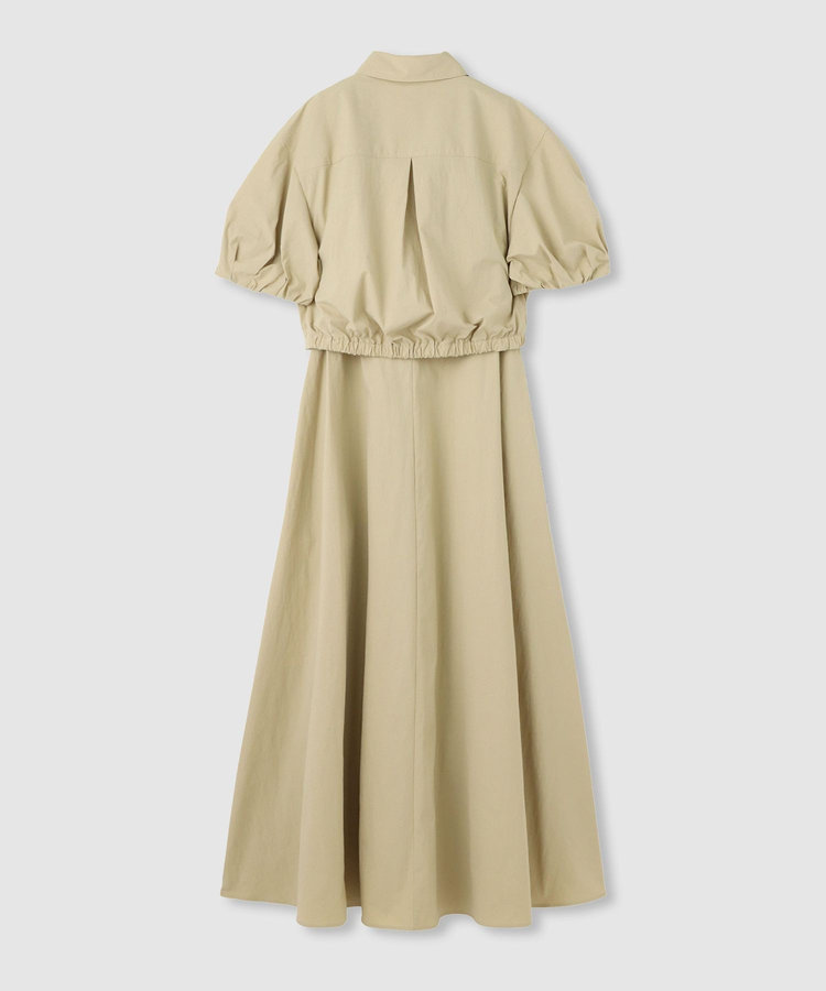 allureville ドロストシャツワンピース ベージュ (11)