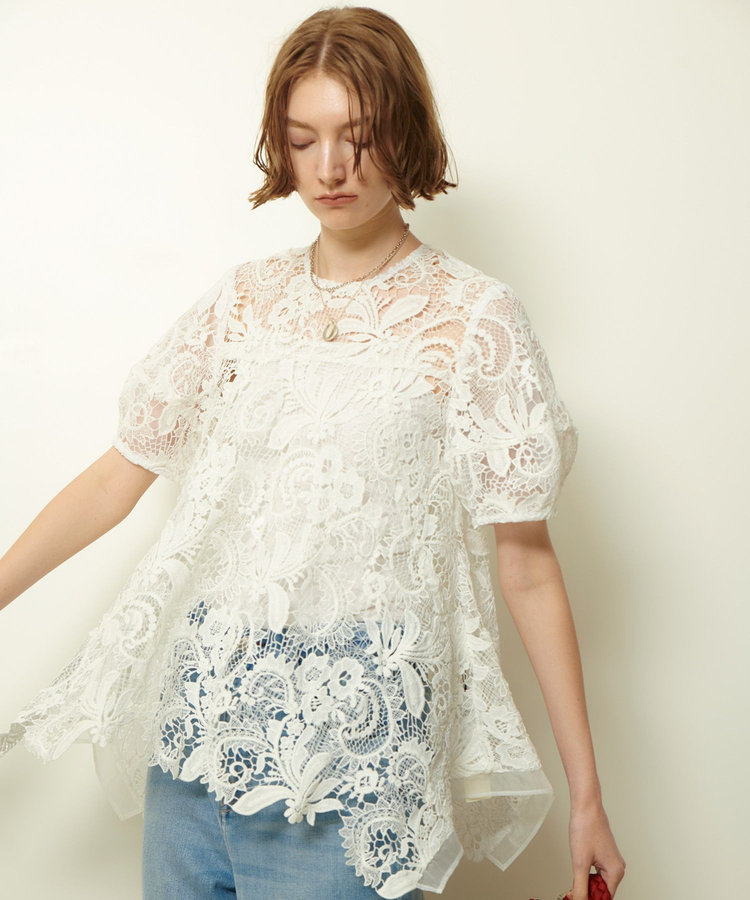 allureville コードレースブラウス オフホワイト (02)